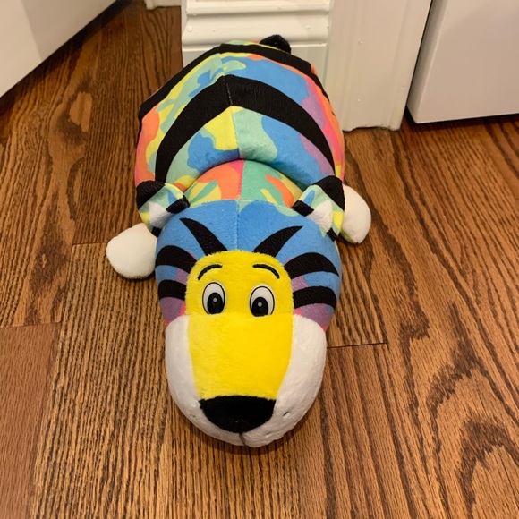16" Plush 2 in 1 Pillow - Rainbow Tiger Transforming to Turtle - Picture 1 of 10